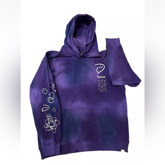 Twich tie dye hoodie Sz 2XL loungewear - Picture 2 of 6